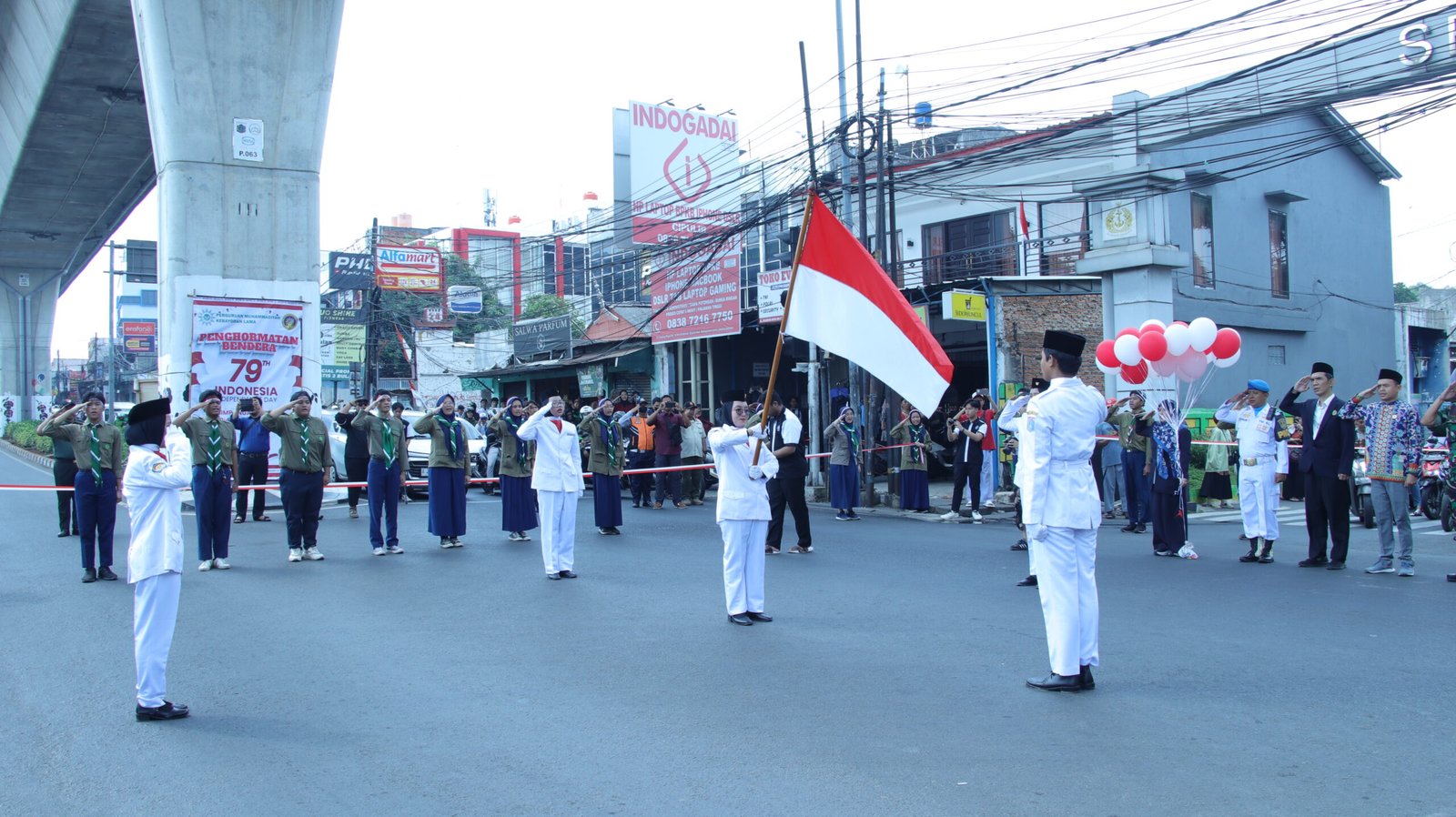 Pengibaran Bendera Merah Putih SMP Muhammadiyah 35 Jakarta di Seskoal 3